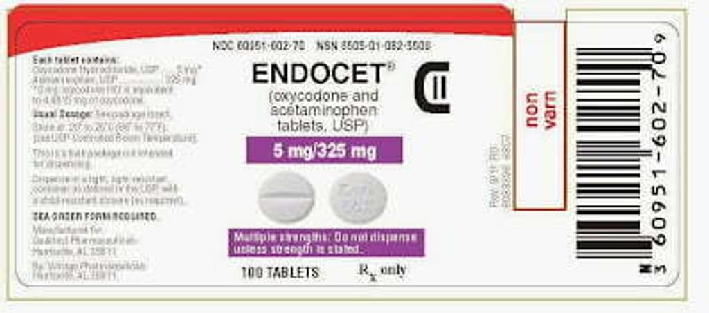 Endocet (Oxycodone & Acetaminophen) 10/325mg — Pain Relief medication available at Buy Xanaxiety Online Pharmacy